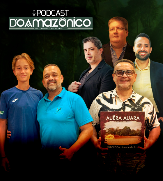 Alta performance no podcast do Amazônico: um prodígio do tênis, três feras do mercado imobiliário e o realizador do surf na pororoca, “a onda do Brasil”. 