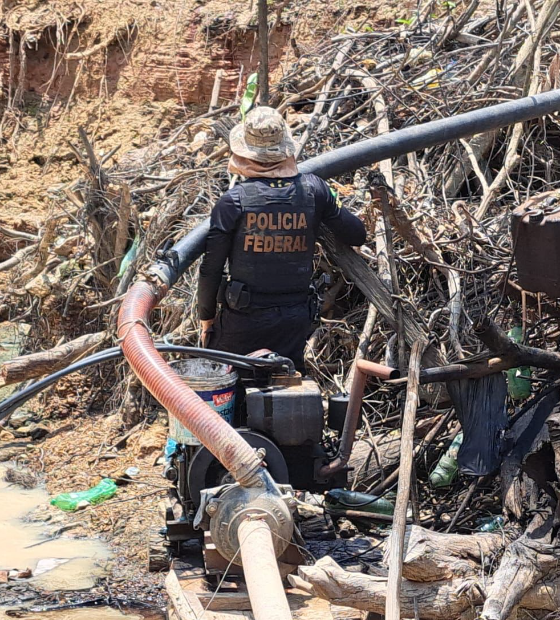 PF desativa garimpos ilegais de ouro no Xingu