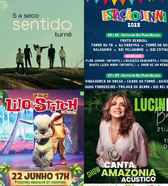 Agenda Cultural O Amazônico: shows, espetáculos festa junina e muito mais!
