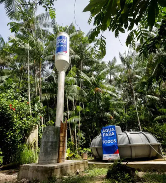 Comunidades da ilha do Combu recebem tecnologia sustentável para captação de água da chuva