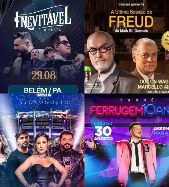 Agenda Cultural O Amazônico: shows de sertanejo, peças, pagode, orquestra e muito mais em Belém neste final de semana.