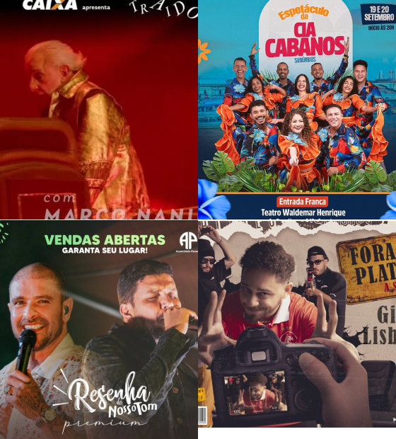 Agenda Cultural O Amazônico: peça com Marcos Nanini, espetáculo de dança, pagode e muito mais neste final de semana em Belém.