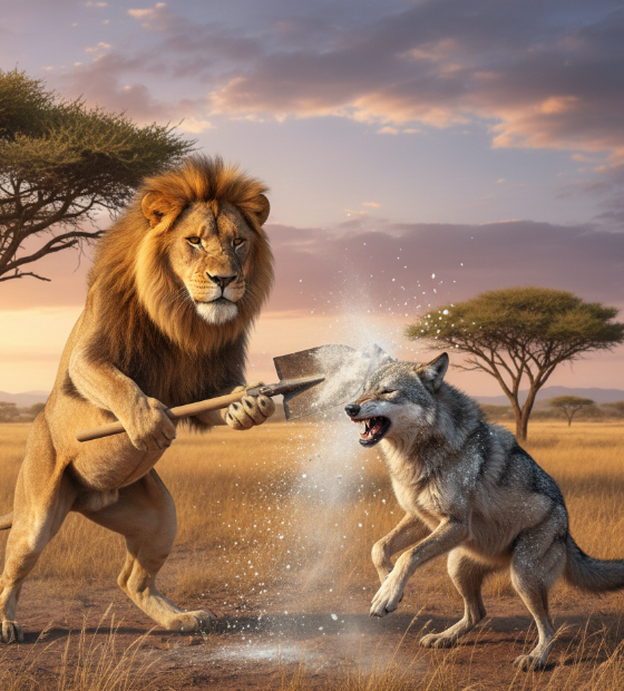 Além da queda, o possível coice do leão