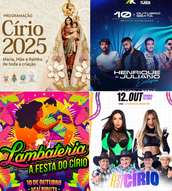 Agenda Cultural O Amazônico: programações especiais neste final de semana de Círio em Belém.