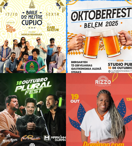 Agenda cultural O Amazônico: noites de ritmos, cerveja e muita música neste final de semana em Belém.