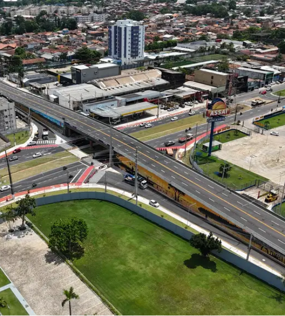 Novo viaduto facilita deslocamento entre Belém e Ananindeua 