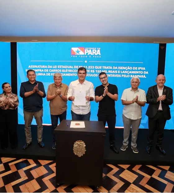 Governo do Pará institui isenção de IPVA para carros elétricos de até 150 mil reais 