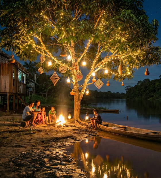 Um Natal abençoado aos nossos leitores (as), são os votos amazônicos com todo carinho, amém!