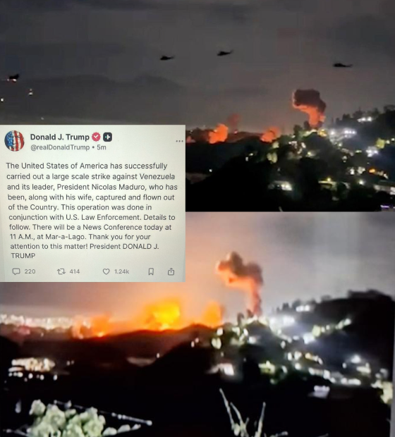 EUA atacam Venezuela. Donald Trump diz que Nicolás Maduro foi capturado