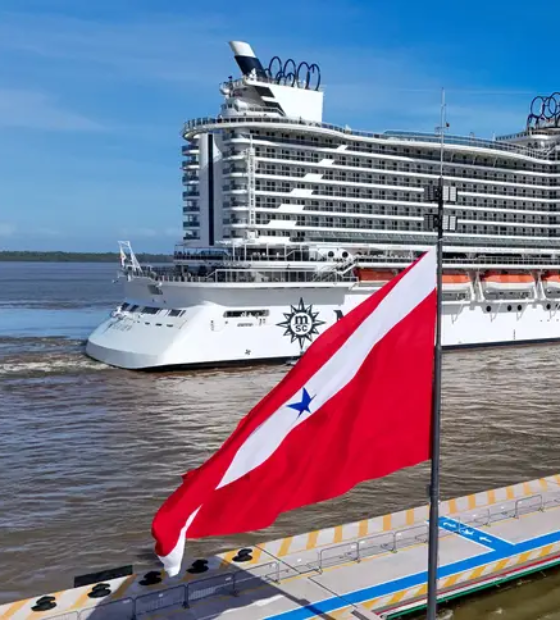 Transatlânticos desembarcam em Belém com mais de 2 mil passageiros 