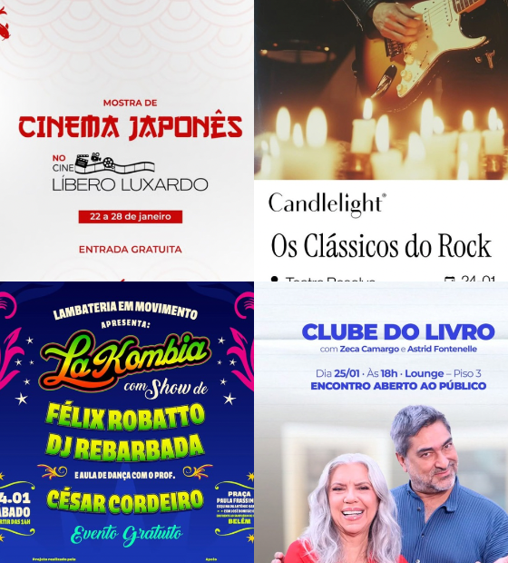 Agenda Cultural O Amazônico: Cinema, livros, shows e muito mais neste final de semana em Belém.