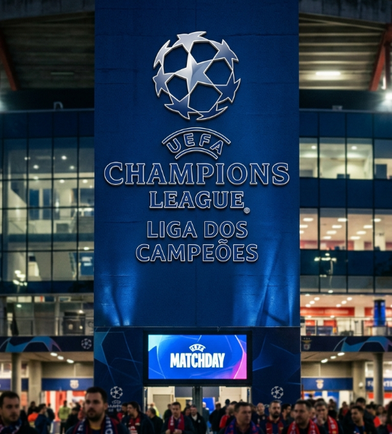 Paiê, eu fui a um jogo da Champions!