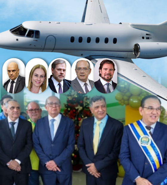 Nas asas do Master: Gilmar Mendes também viajou em avião de empresa de Daniel Vorcaro.