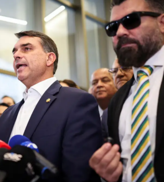 Senador Flávio Bolsonaro confirma encontro com Daniel Vorcaro após prisão
