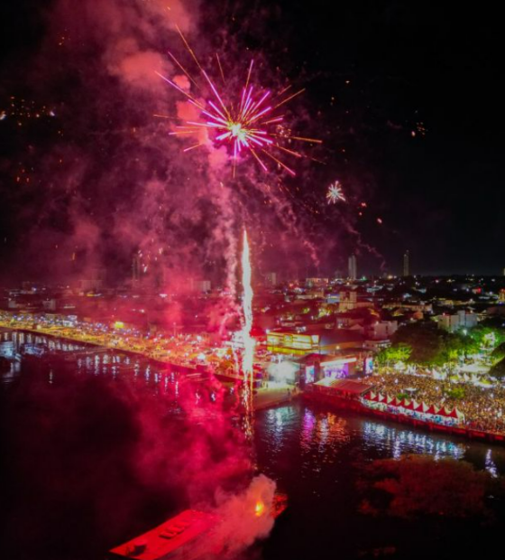 Em OESTADONET: festa dos 365 anos de Santarém reúne multidão na Orla da cidade.