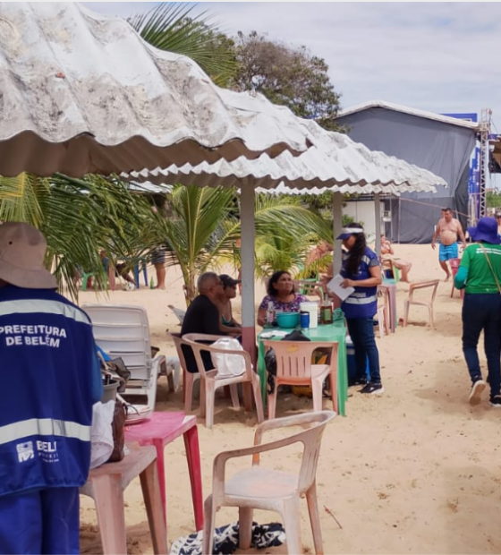 É verão outra vez: PMB promove educação ambiental entre veranistas nas praias de Belém.