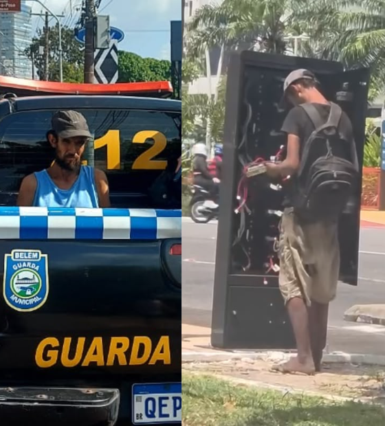 Guarda Municipal localiza e prende suspeito de furtar fiação na capital paraense