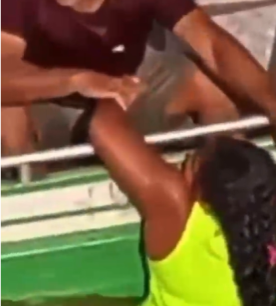 Vídeo: Vendaval deixa Rio Amazonas agitado e mulher cai na água em Almeirim