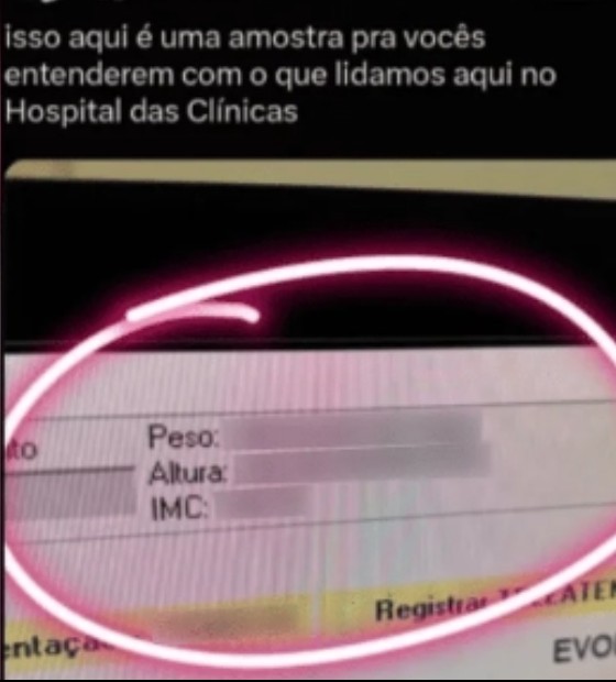 Médico é investigado após publicar prontuário e fazer piada sobre peso de paciente
