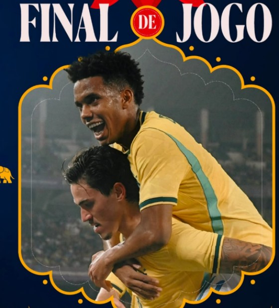 Com dois gols de Samuel Lino, um de Pedro e outro de Estevão, Brasil goleia Índia em Calcutá por 4 a 0