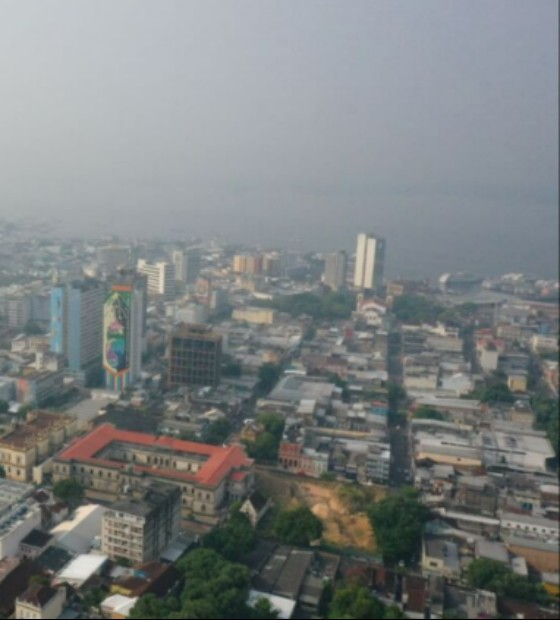 Manaus, a capital com maior poluição atmosférica do país nesta sexta, 16