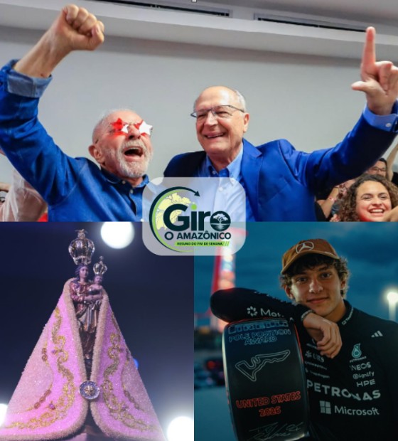 Giro O Amazônico: Lula, Círio de Nazaré e Fórmula 1 são destaques do fim de semana