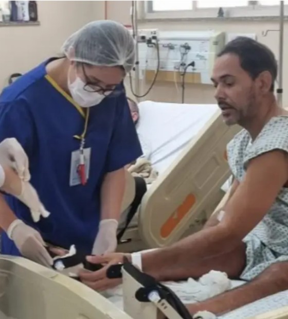 Saúde Pública: Hospital Estadual Galileu confecciona órtese sob medida e devolve mobilidade a paciente